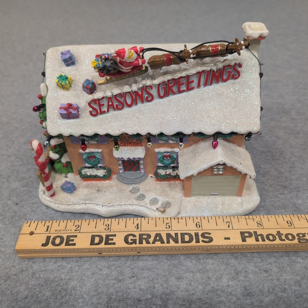 The Simpsons Christmas Village Ned Flanders House Seasons Greetings Light Up - Picture 7 of 10